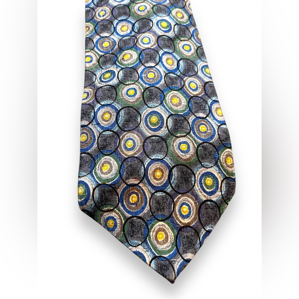Ermenegildo Zegna Men’s Vintage Circles Pattern Tie